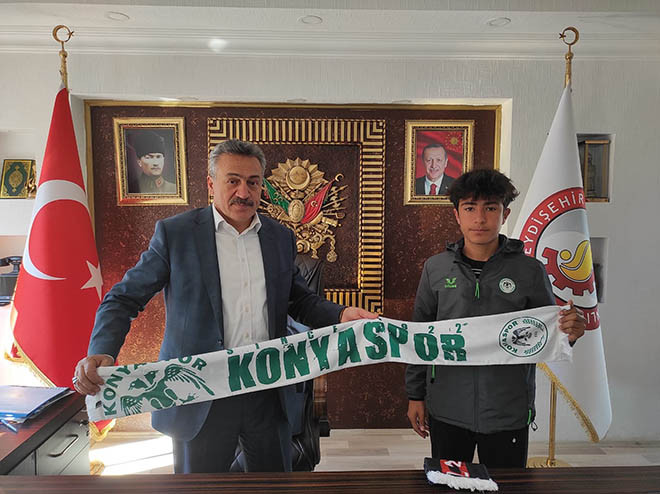13 yaşında Konyaspor akademisine transfer oldu