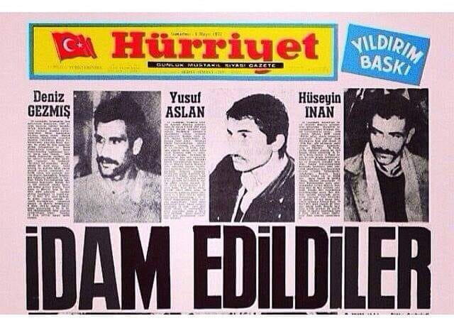 6 Mayıs 1972. Darağacında 3 fidanın idam oylaması!