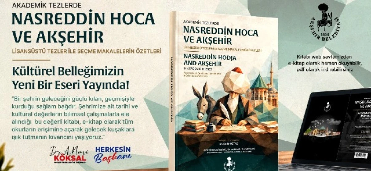 Akşehir Belediyesi tarafından Nasreddin hoca kitabı yayımlandı!