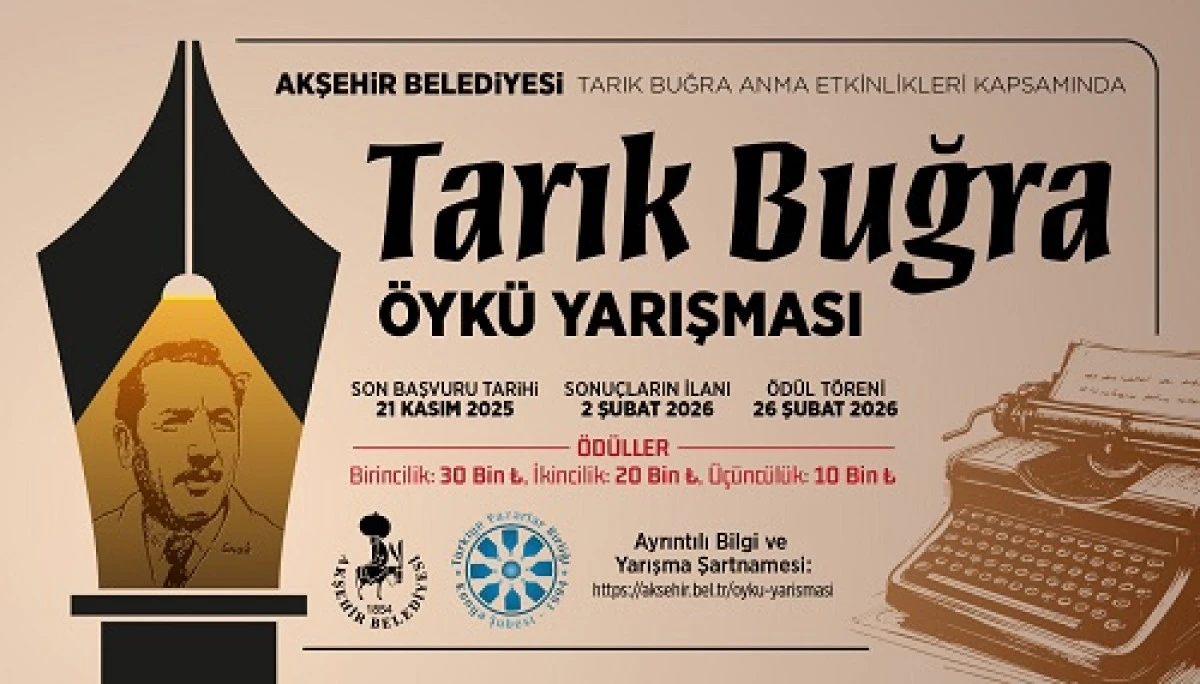 Akşehir belediyesinden Tarık Buğra öykü yarışması
