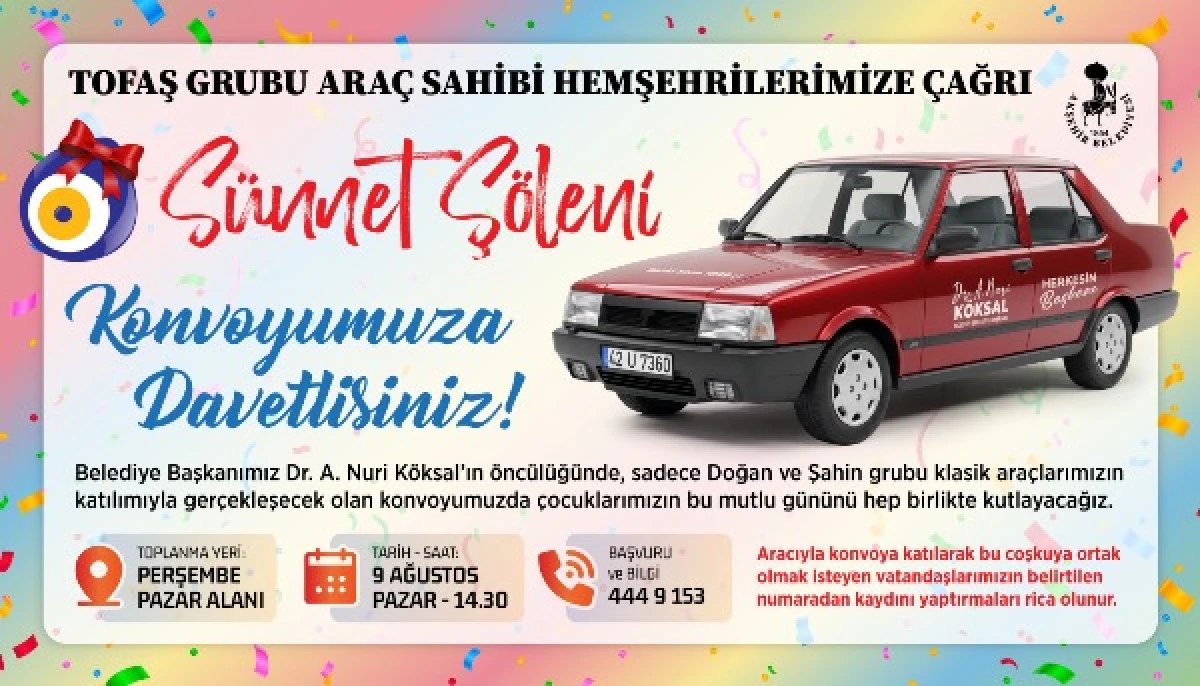Akşehir&rsquo;de s&uuml;nnet ş&ouml;leni heyecanı başlıyor!