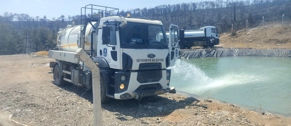 Belediye başkanlığından, Bursa’da çıkan orman yangına destek 