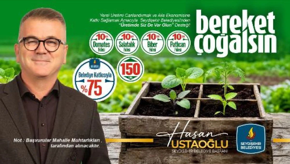 Belediye &uuml;reticilere fide dağıtımı yapacak 