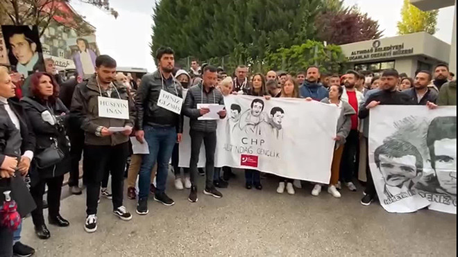 CHP, üç fidanı Ulucanlar cezaevi önünde andı