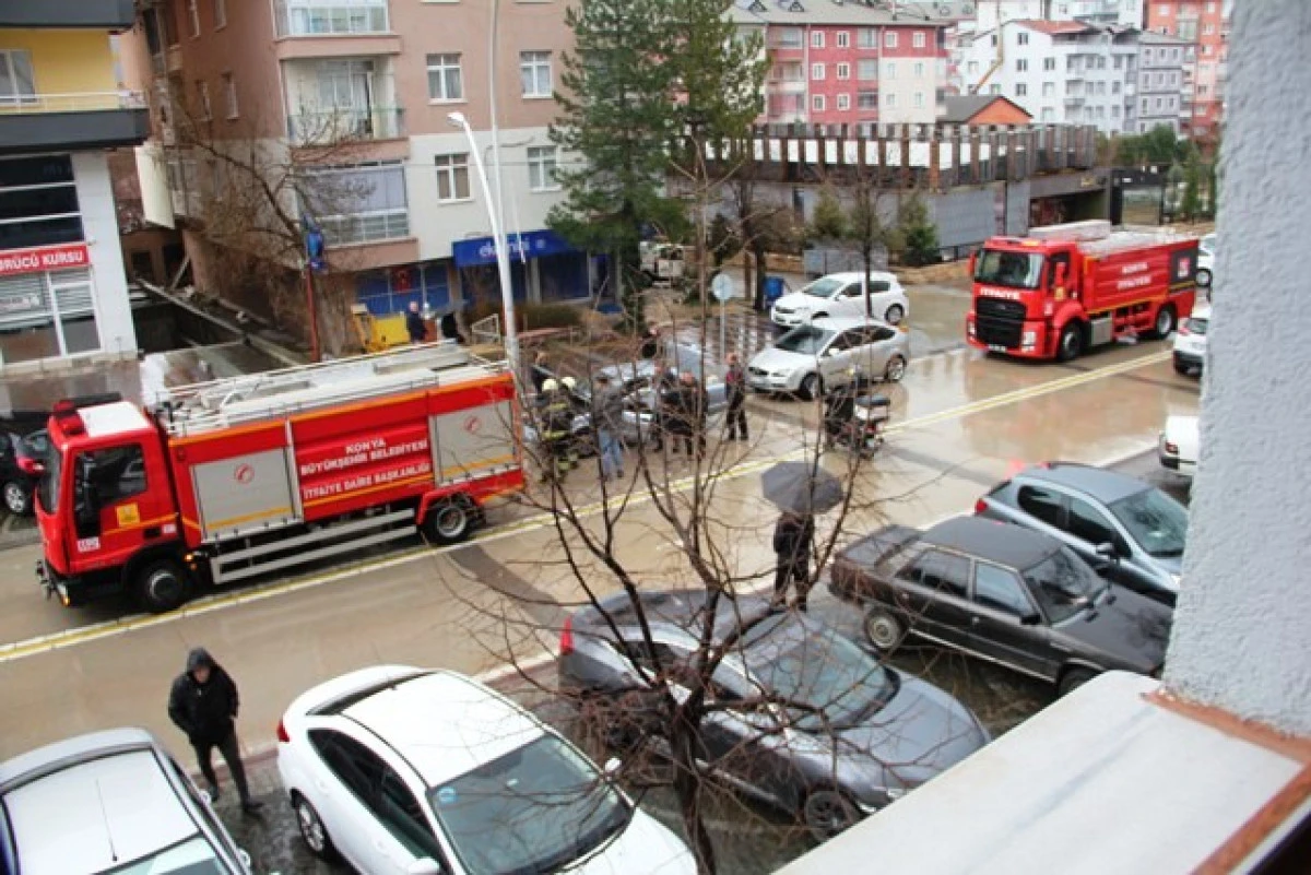 Dikkatli s&uuml;r&uuml;c&uuml; olası yangını &ouml;nledi