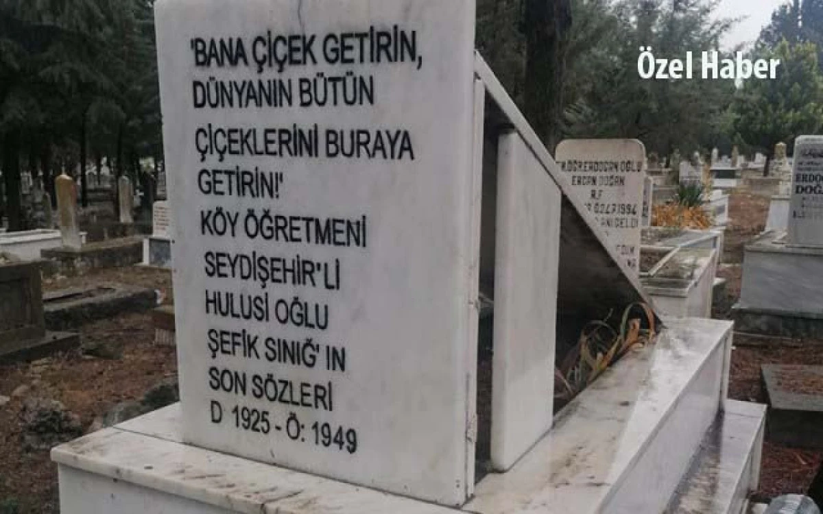 D&uuml;nyanın b&uuml;t&uuml;n &ccedil;i&ccedil;eklerinin ardındaki acı hik&acirc;ye: Seydişehirli Şefik &ouml;ğretmen unutulmuyor