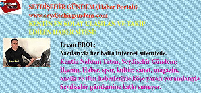 Ercan Erol yazılarıyla gündem  haber sitemizde 