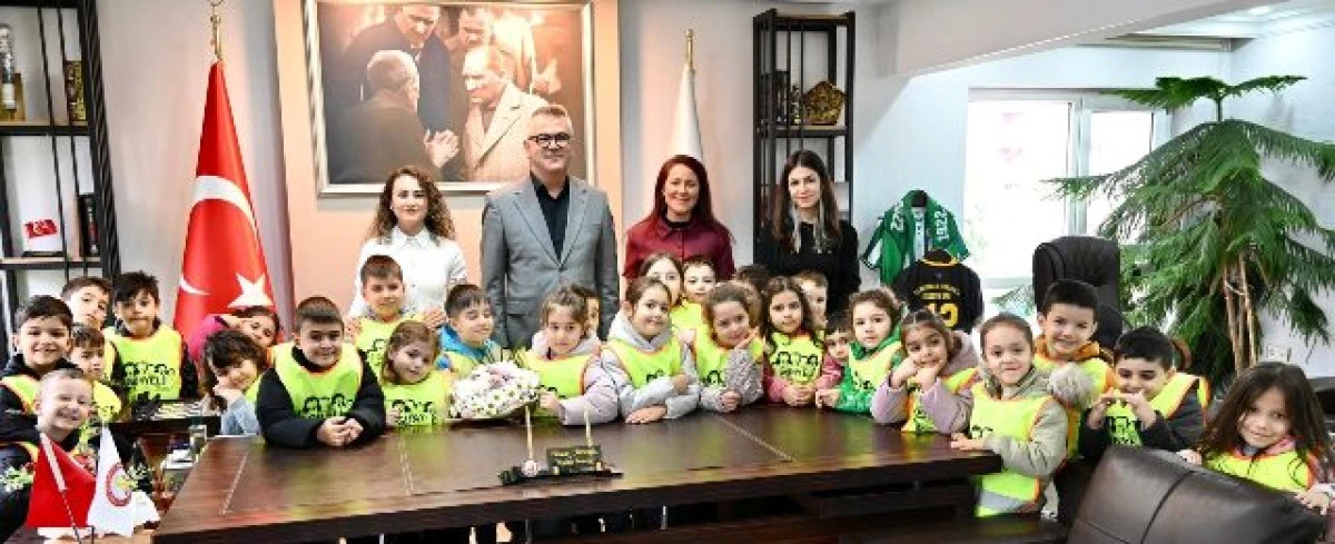 G&uuml;nyeli kreş ve g&uuml;nd&uuml;z bakımevi &ouml;ğrencilerinden ziyaret