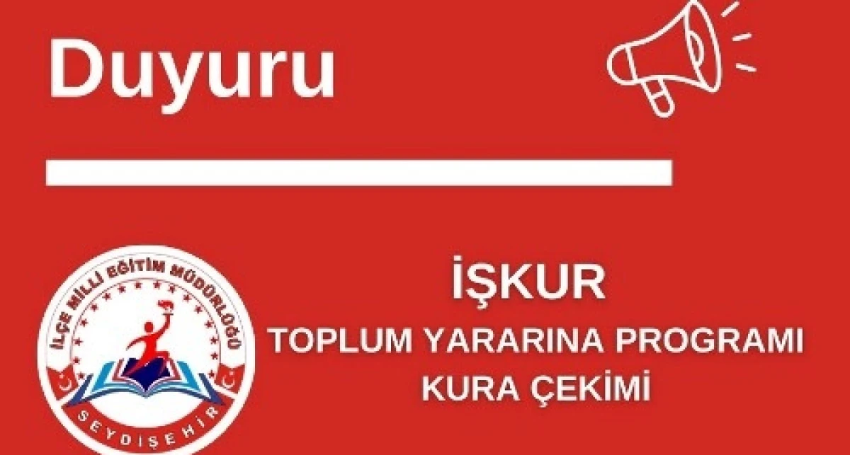 İŞKUR 70 kişi için kura ile temizlik personeli alacak!