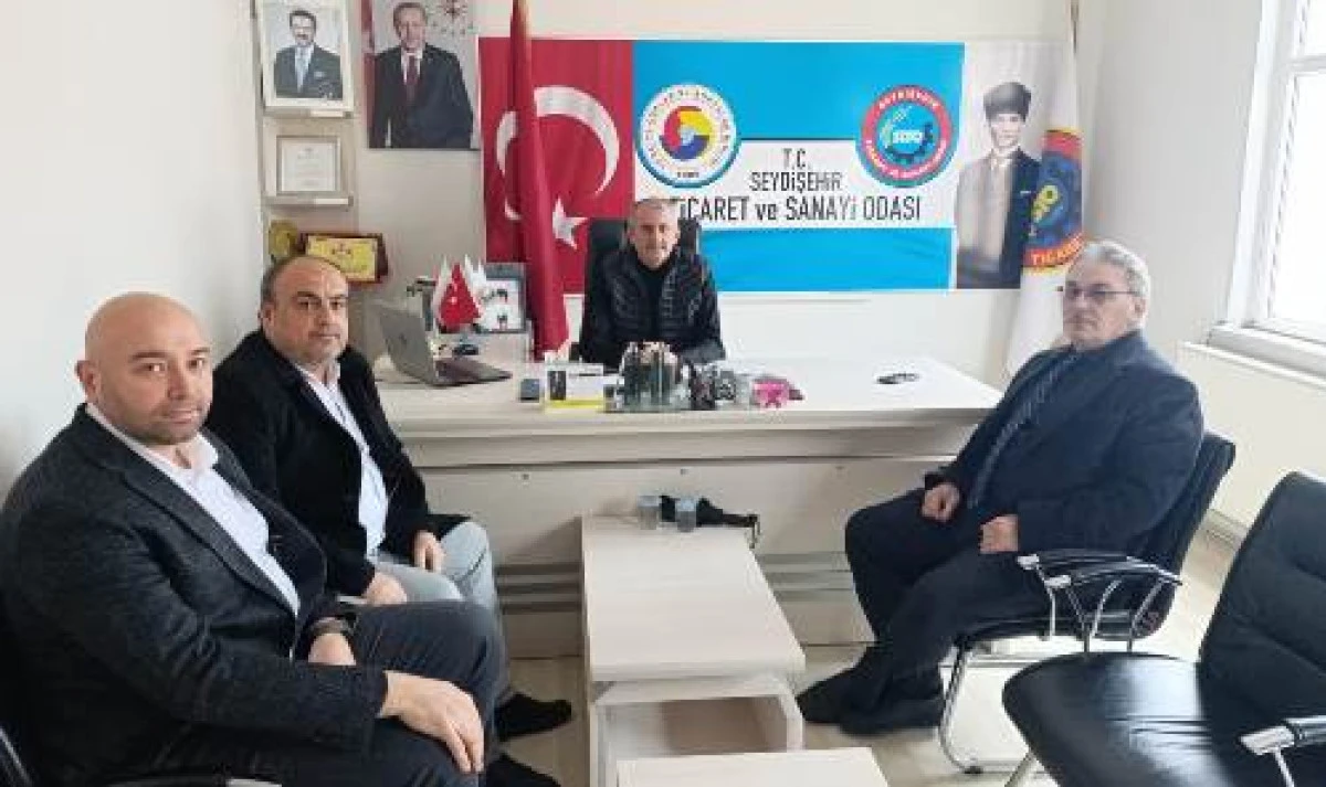 İŞKUR M&uuml;d&uuml;r&uuml; Hasan &Ccedil;opur Ticaret ve sanayi odasını ziyaret etti