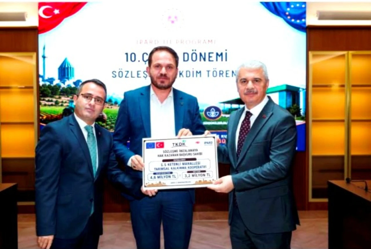 Ketenli tarımsal kalkınma Kooperatifi&rsquo;ne IPARD'dan 3,2 milyon TL hibe desteği