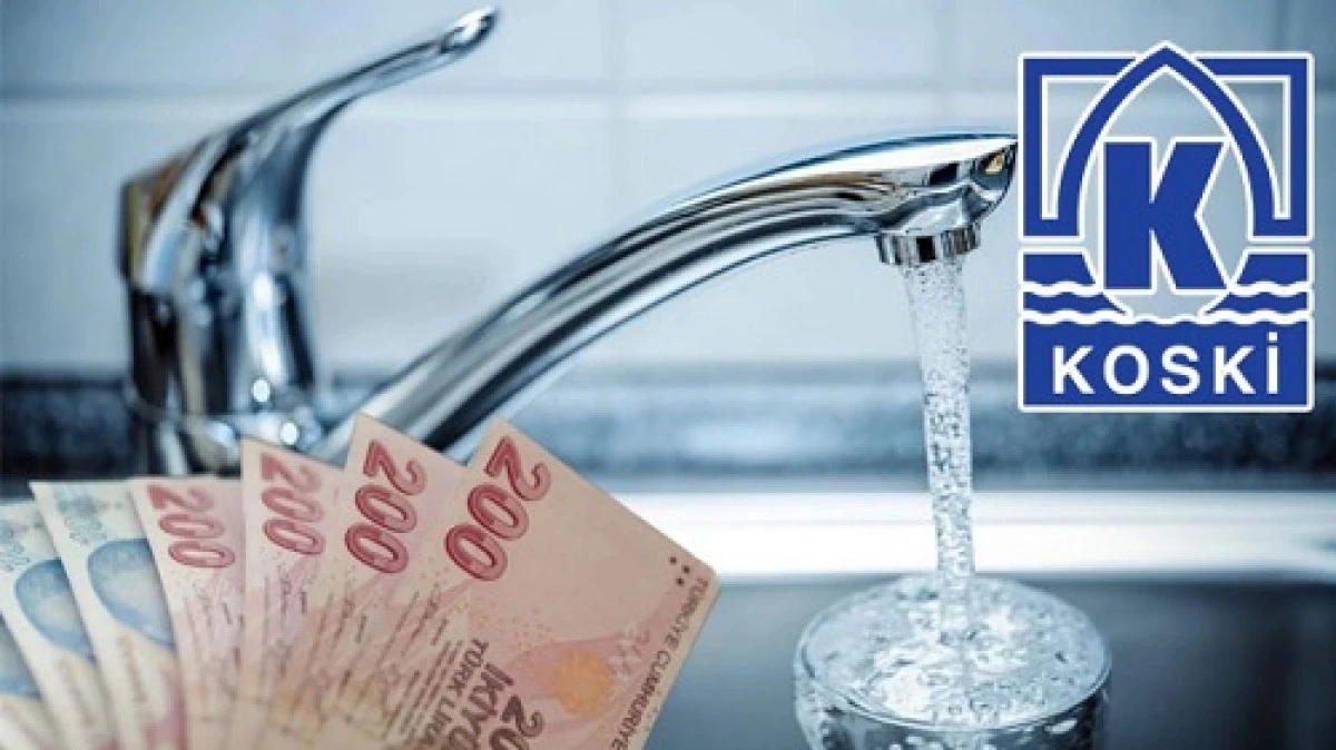 KOSKİ&rsquo;den i&ccedil;me suyuna Nisan 1 zammı!