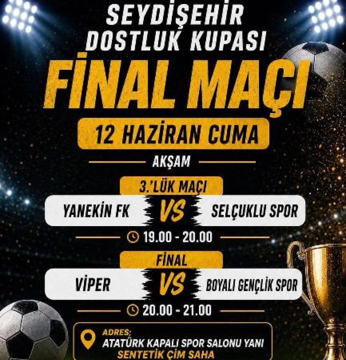 Seydişehir AK gen&ccedil;likten final ma&ccedil;ına davet