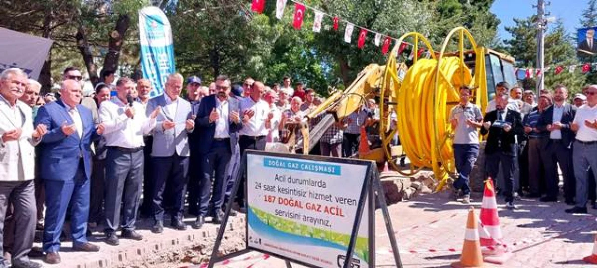 Seydişehir&rsquo;de 5 mahalleye 68 milyon liralık doğal gaz yatırımı temeli atıldı