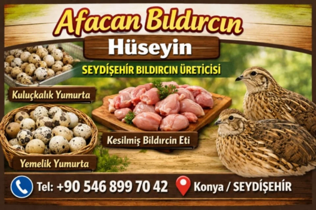 Seydişehir&rsquo;de ev k&uuml;mesinden sofralara: Bıldırcın &uuml;reticisi H&uuml;seyin Şenol Din&ccedil;&rsquo;ten doğal &uuml;retim