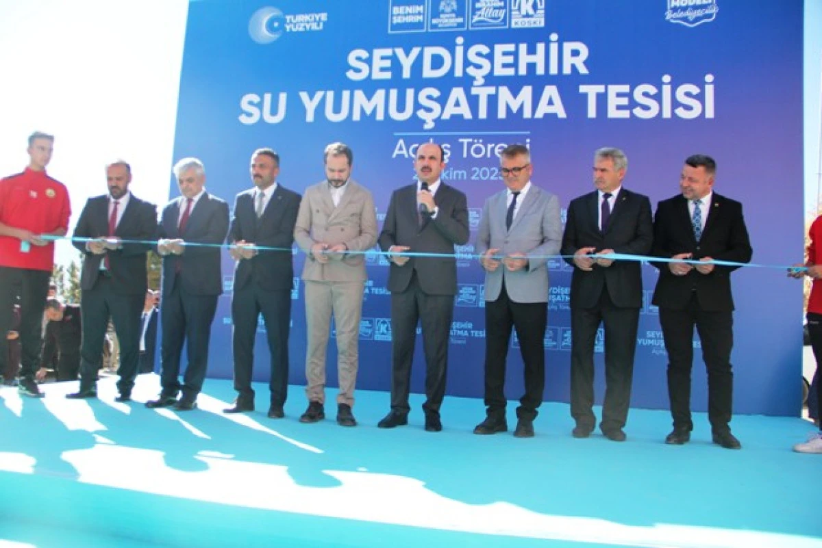 Seydişehir’de içme suyu arıtma ve yumuşatma tesisi hizmete açıldı