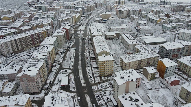 Seydişehir’de kartpostallık kış manzaraları