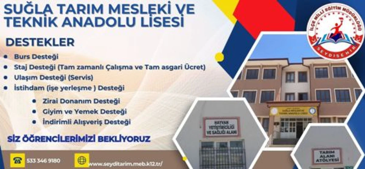Suğla Tarım Mesleki ve Teknik Anadolu Lisesi öğrenci alacak