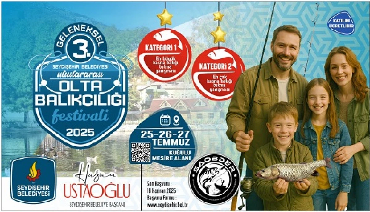 Uluslararası 3. olta balıkçılığı festivali 25 temmuzda başlıyor