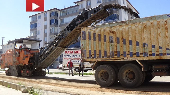 Seydişehir’de asfaltlama çalışması